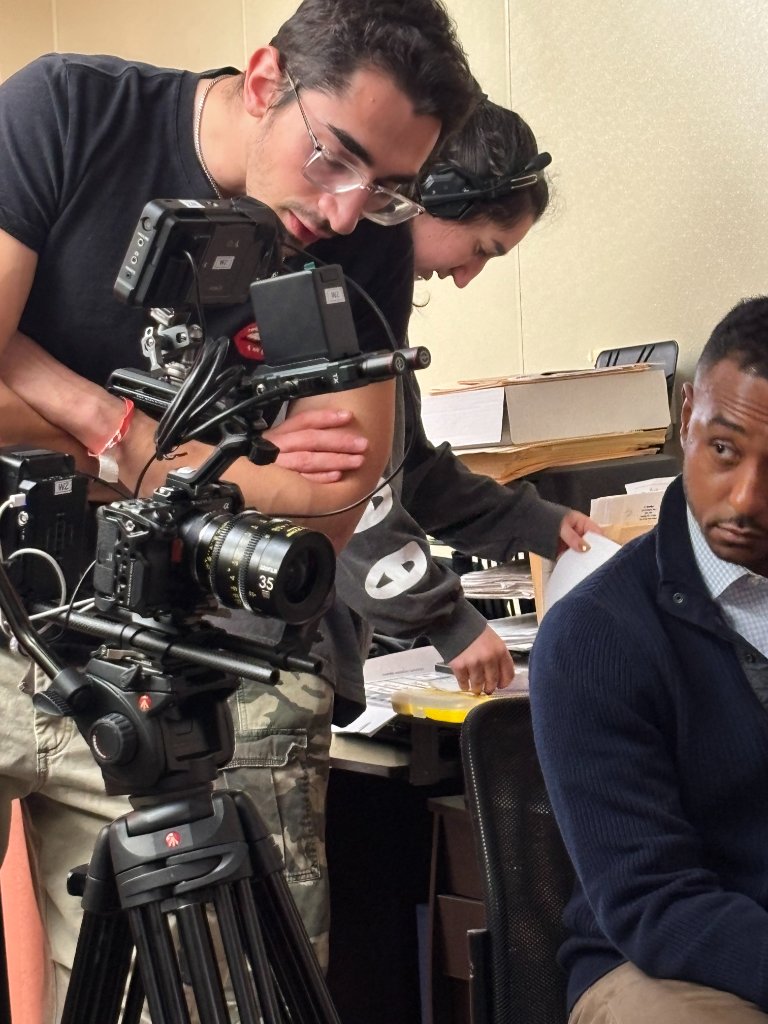 DP checks framing with director