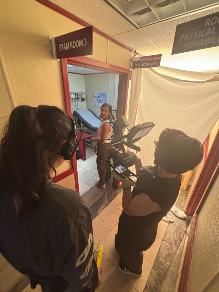 Camera crew ready for action