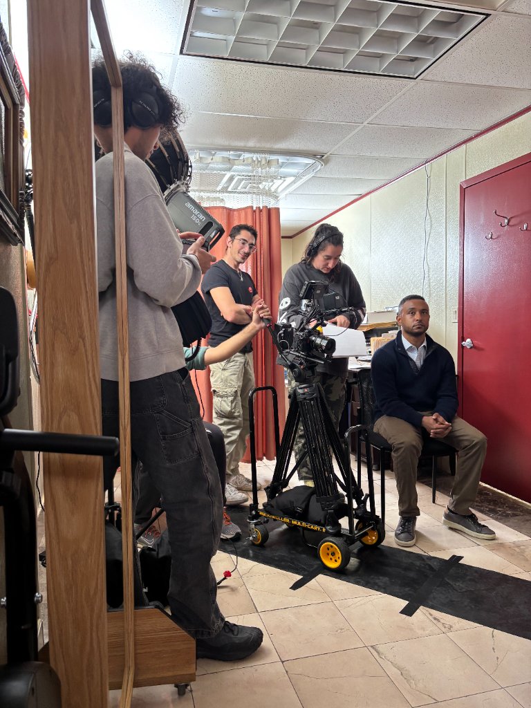 Blocking the shot with the actor
