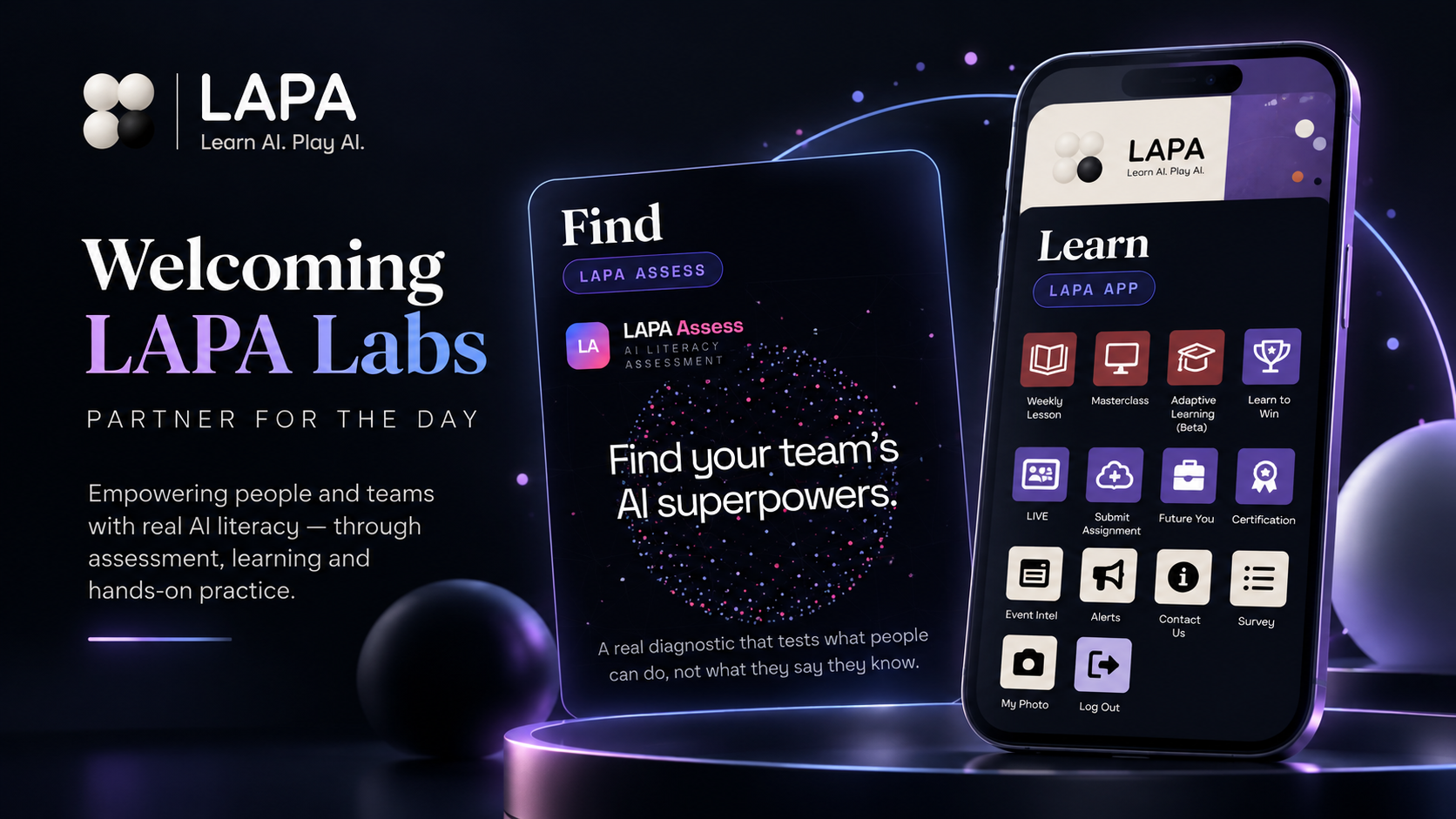 LAPA Labs, partner for the day: LAPA Assess and the LAPA App