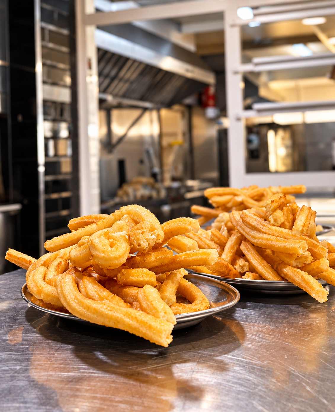 Churros recién hechos