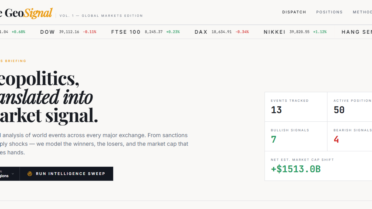 GeoPulse template preview