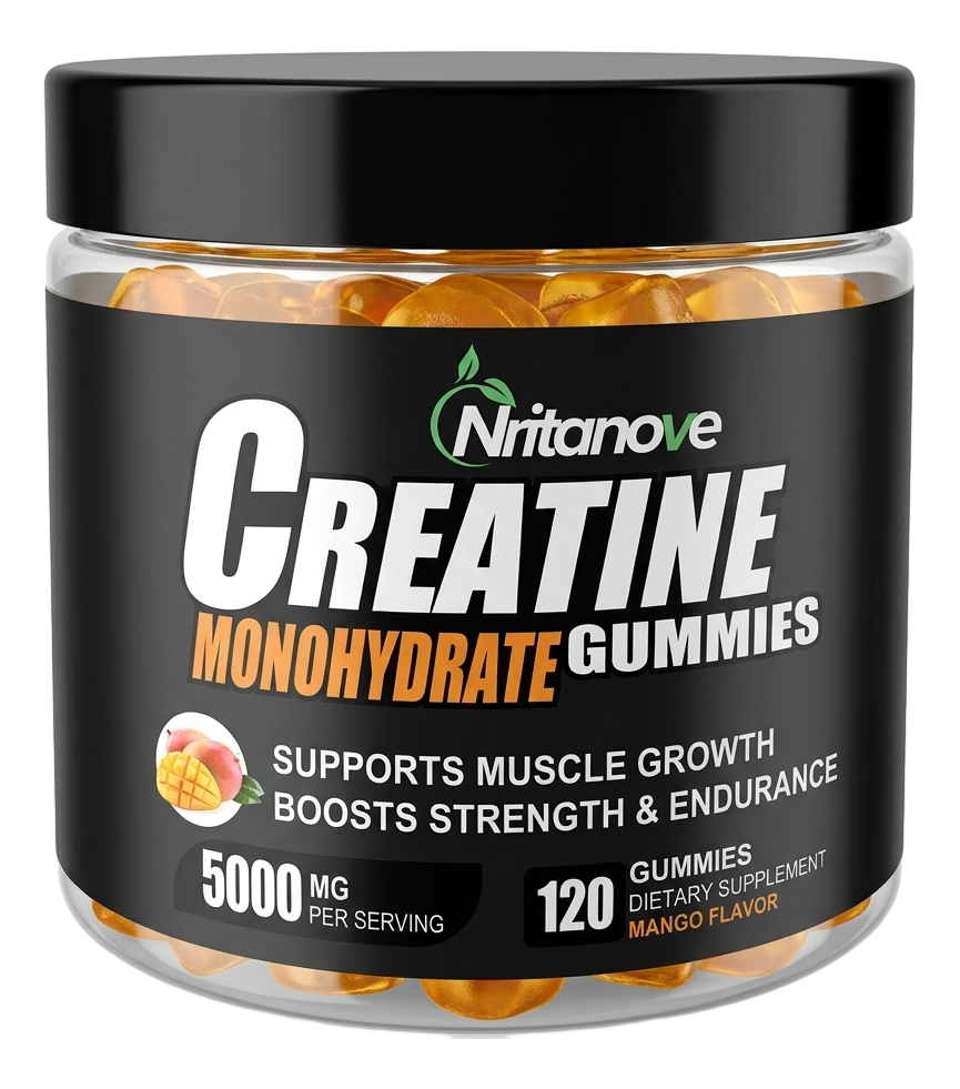NritaNove Creatine Monohydrate Gummies — Mango