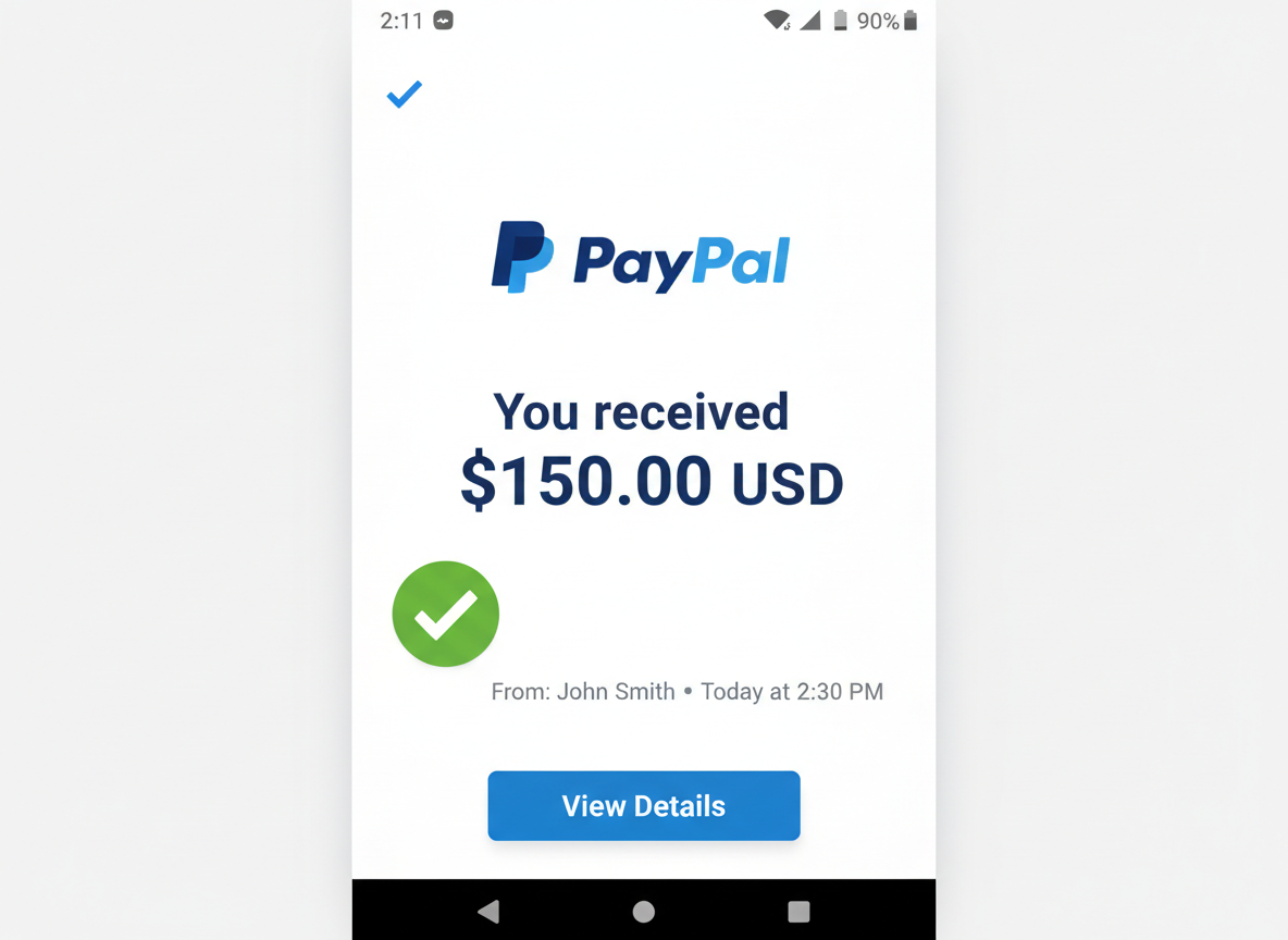PayPal Payout — $150.00