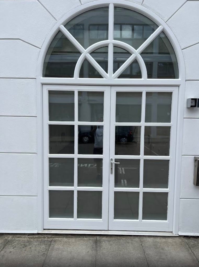 Exterior door and render painting
