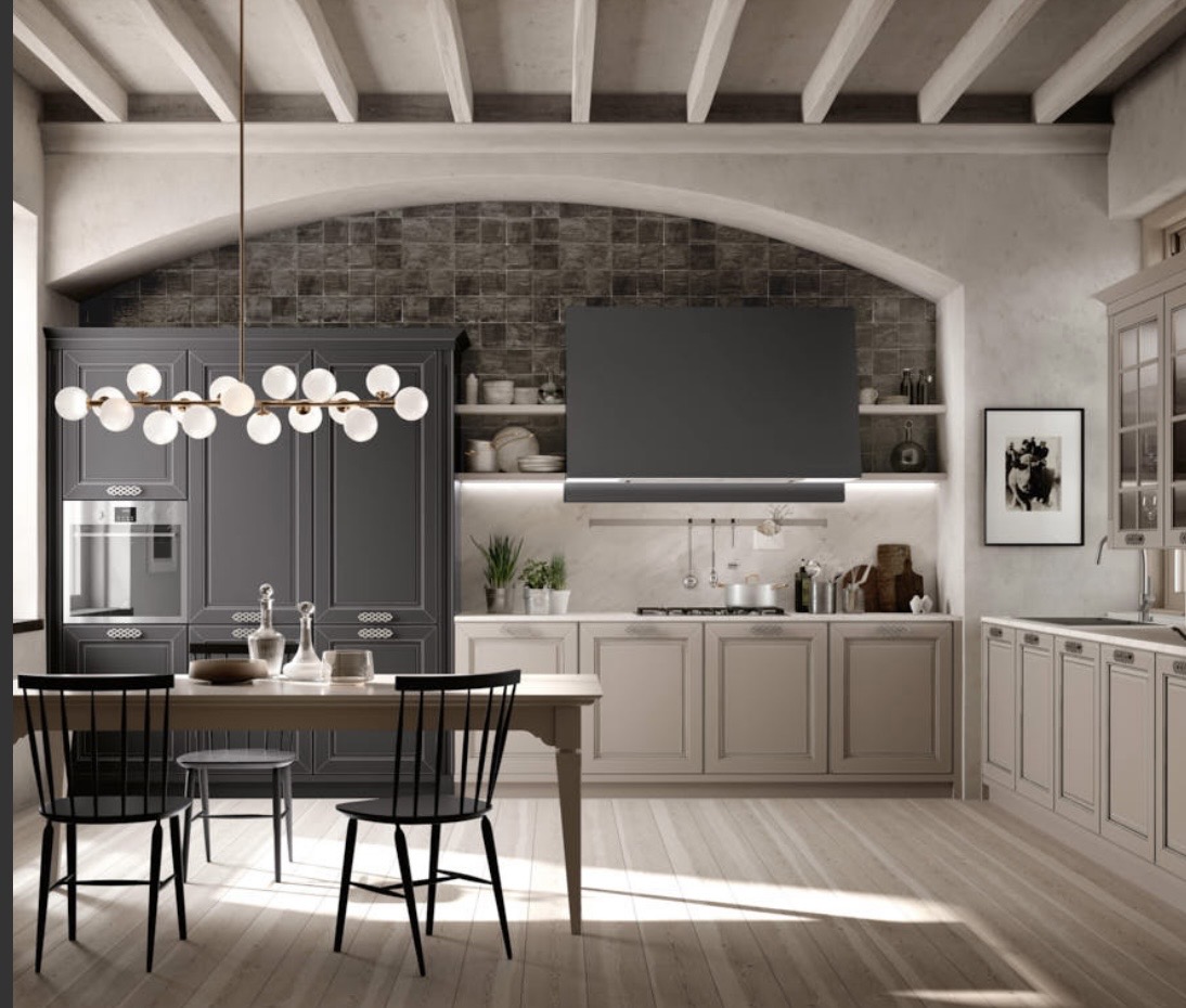 Elegant Italian kitchen with premium cabinetry and worktops