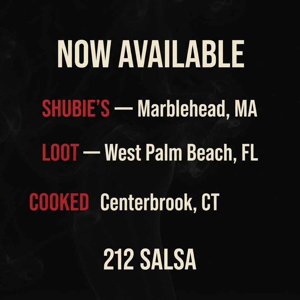 🌿 NEW STORES ALERT! 🌿 Now available at Shubie's (Marblehead, MA), LOOT (West Palm Beach, FL), and Cooked Marketplace (Centerbrook, CT). Small batch. Wood smoked. Refrigerated fresh.