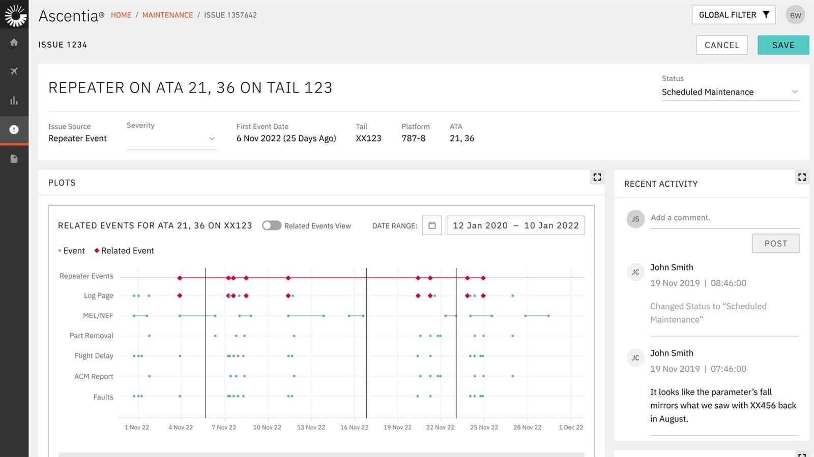 Ascentia Design System annotated screenshot