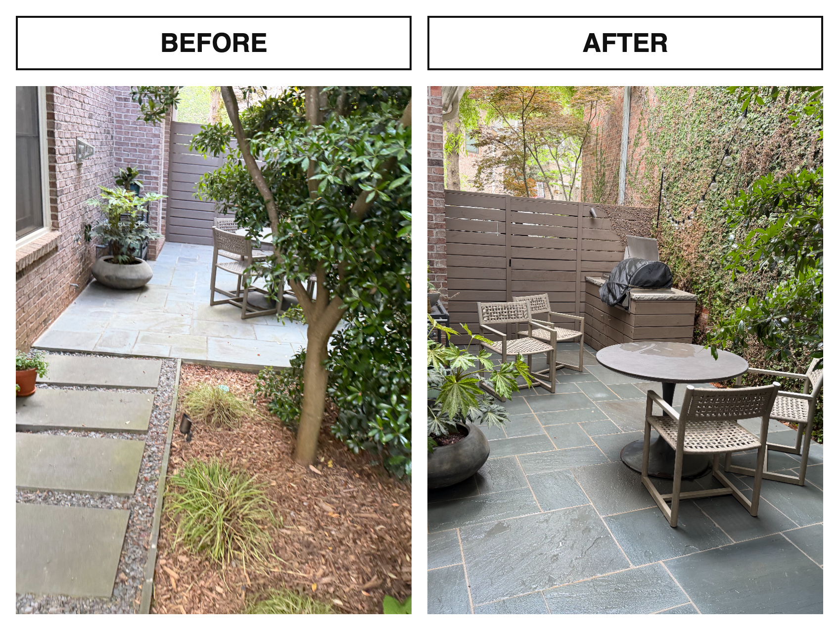 Before & After · Patio Cleaning