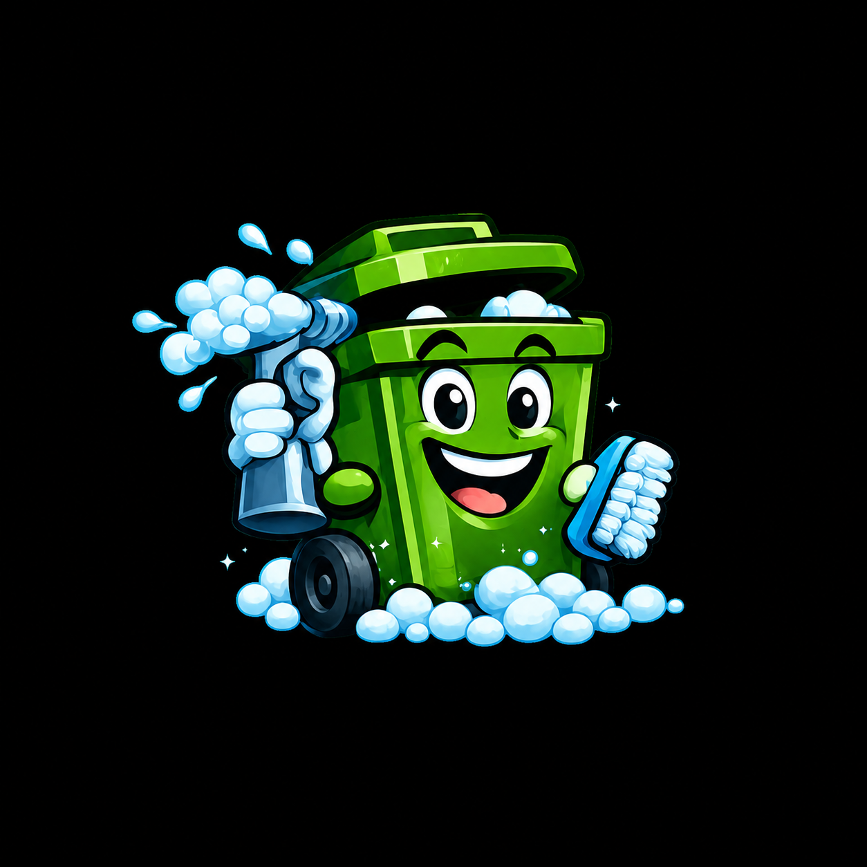 Trash Bin Clean template  template preview