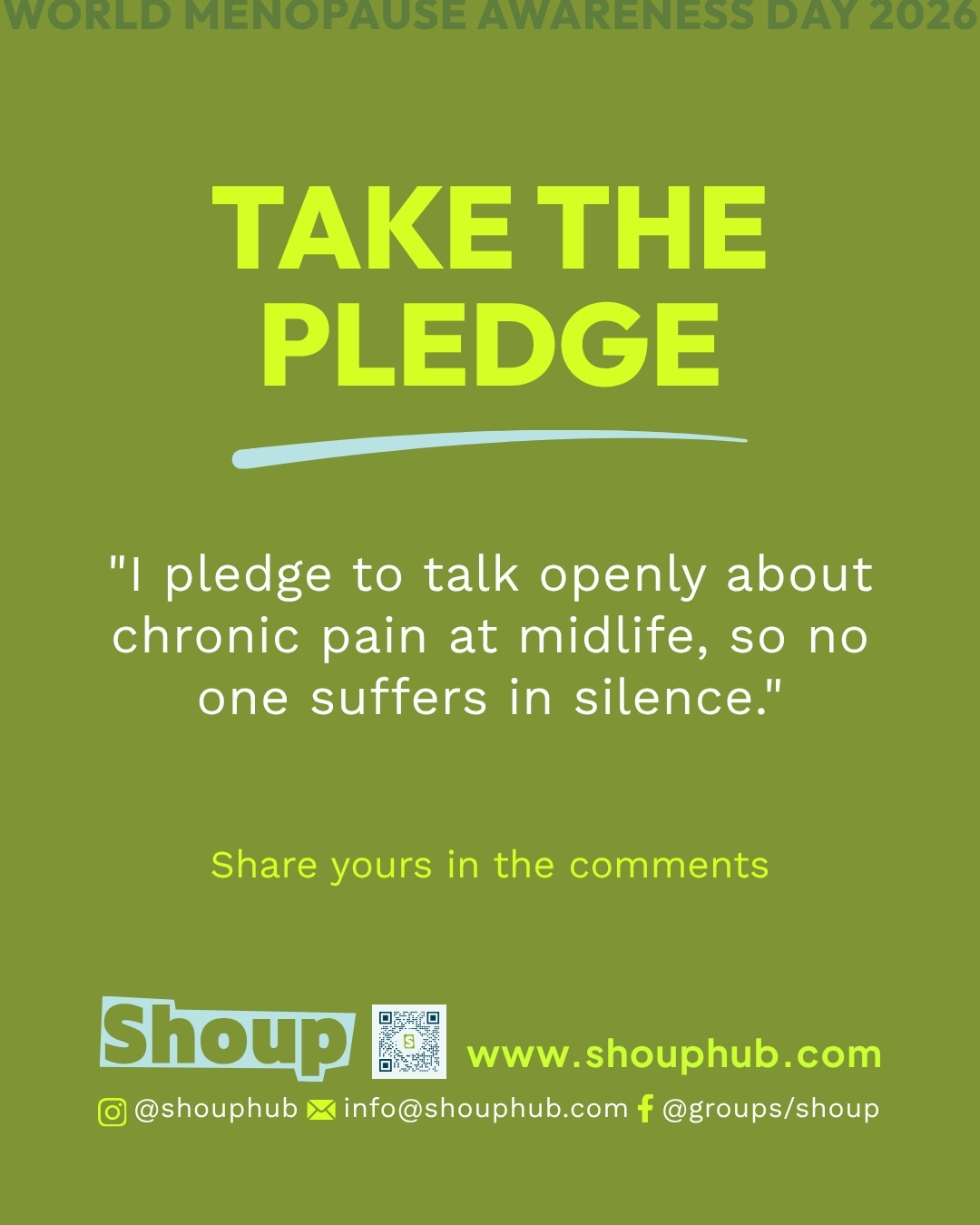 Take the pledge to talk openly about chronic pain at midlife