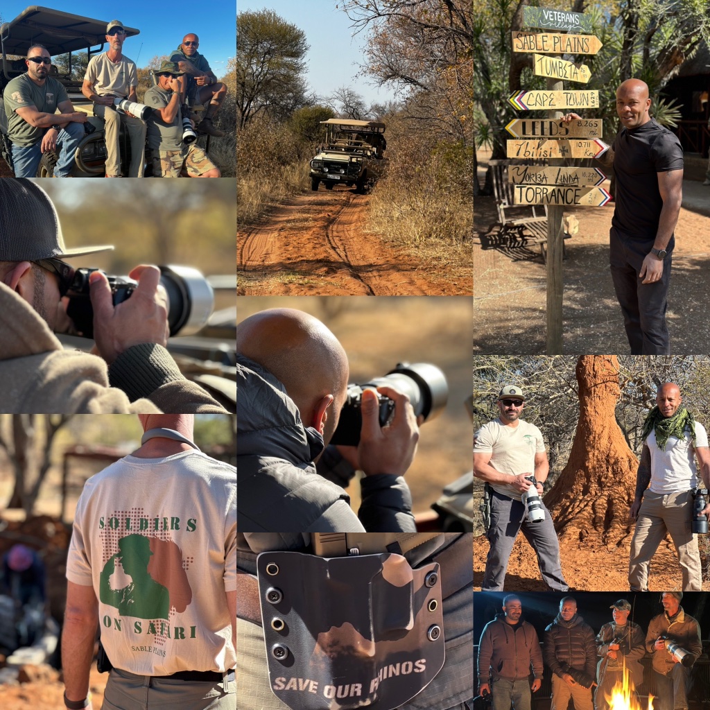 Soldiers on Safari collage