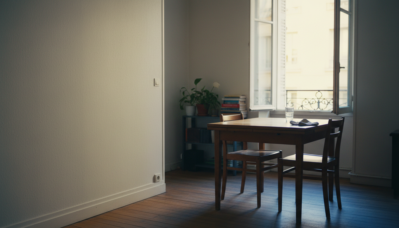 Un intérieur lumineux et chaleureux symbolisant la stabilité du foyer