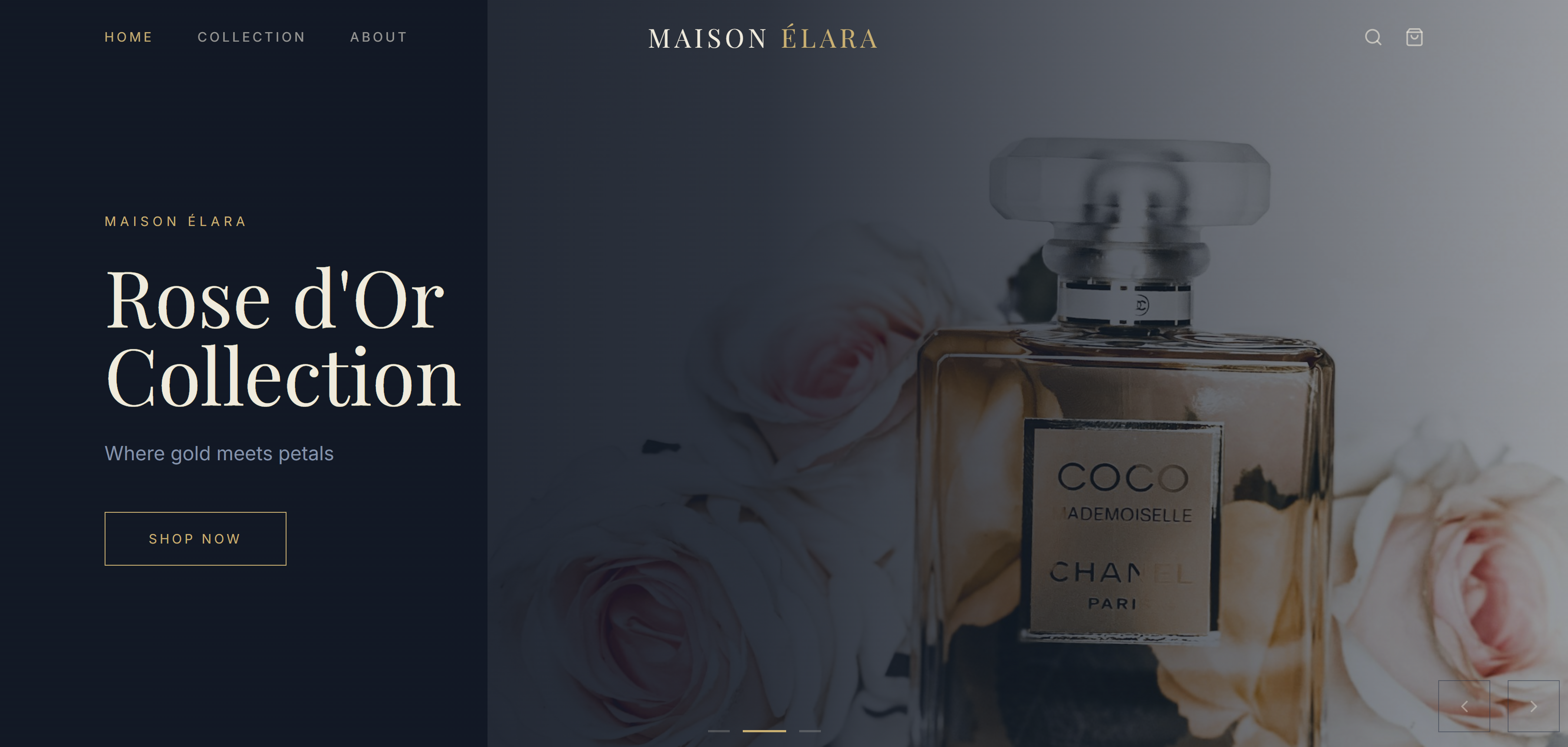 Premium Online Perfumes Store template preview