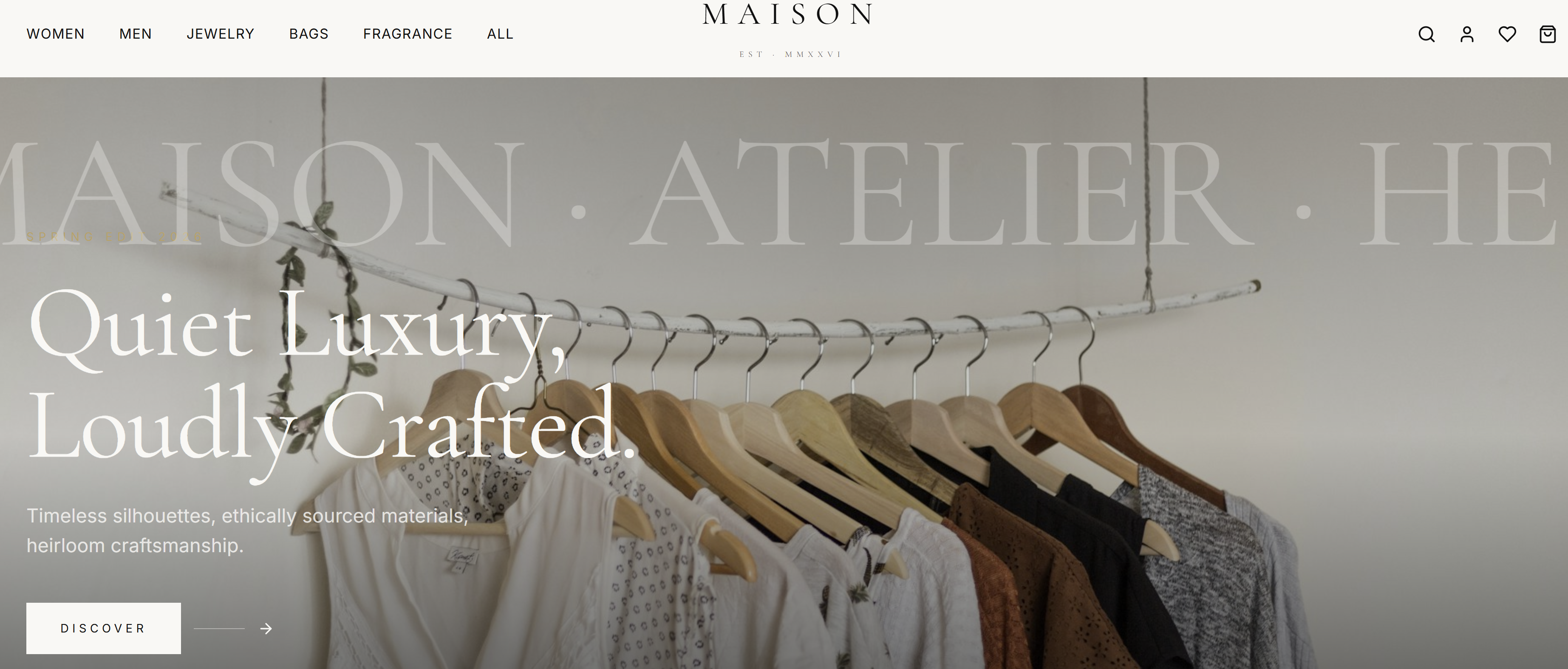 Maison Ecommerce Store App template preview