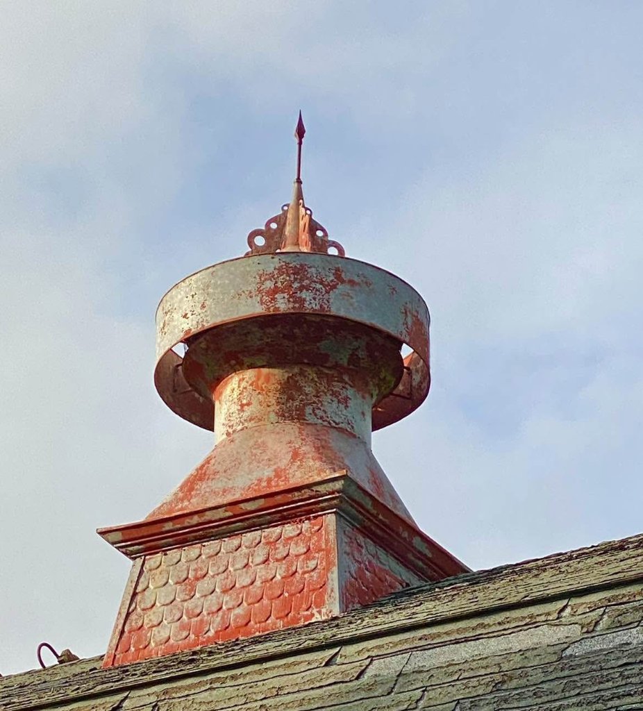 Ornate cupola detail on the Hamilton Station barn roof