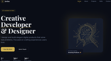 Nexus Portfolio template preview