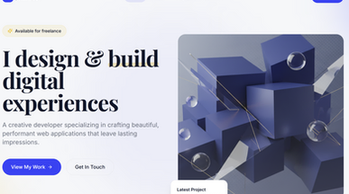 Personel Portfolio template preview