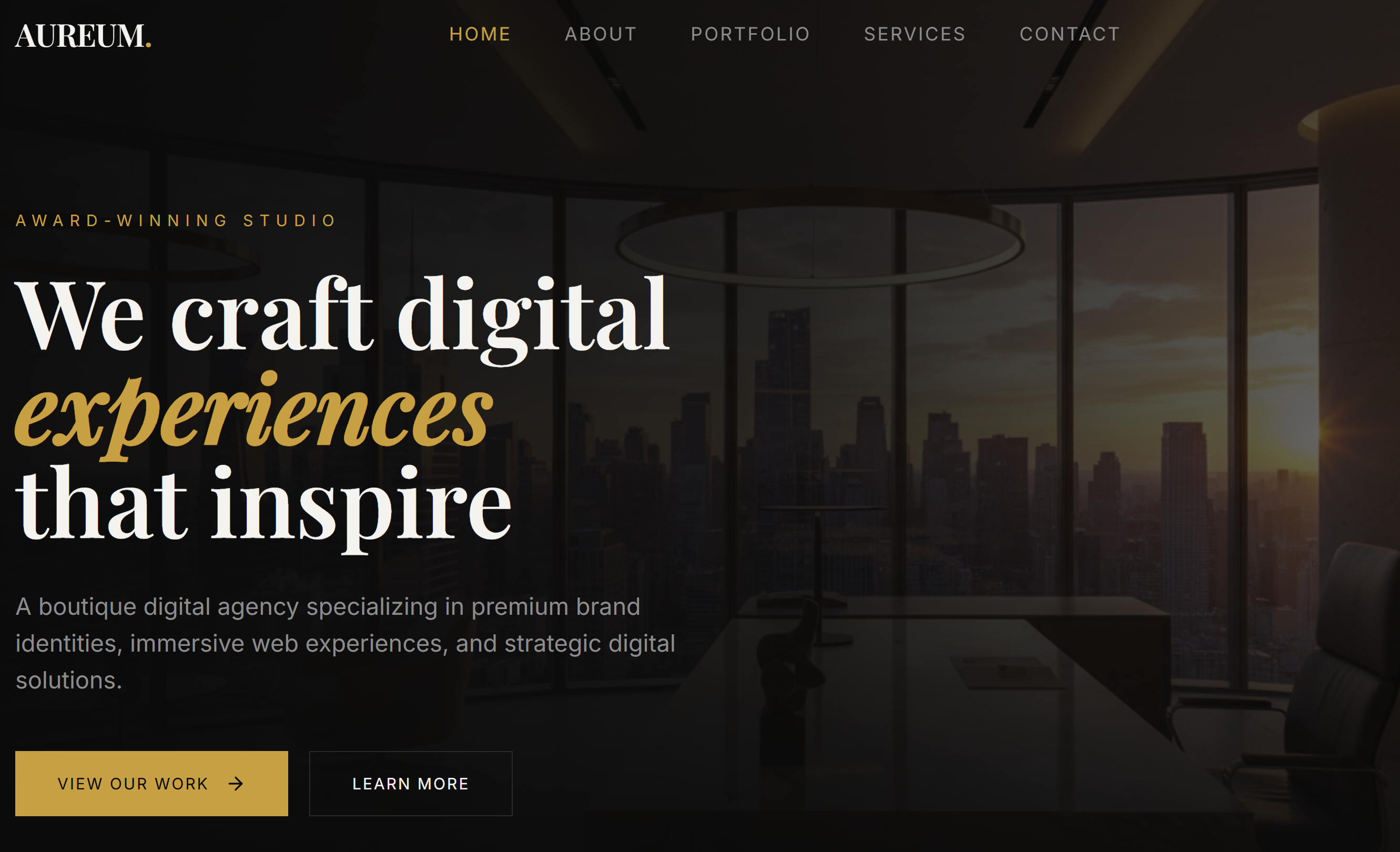 Elysian Portfolio template preview
