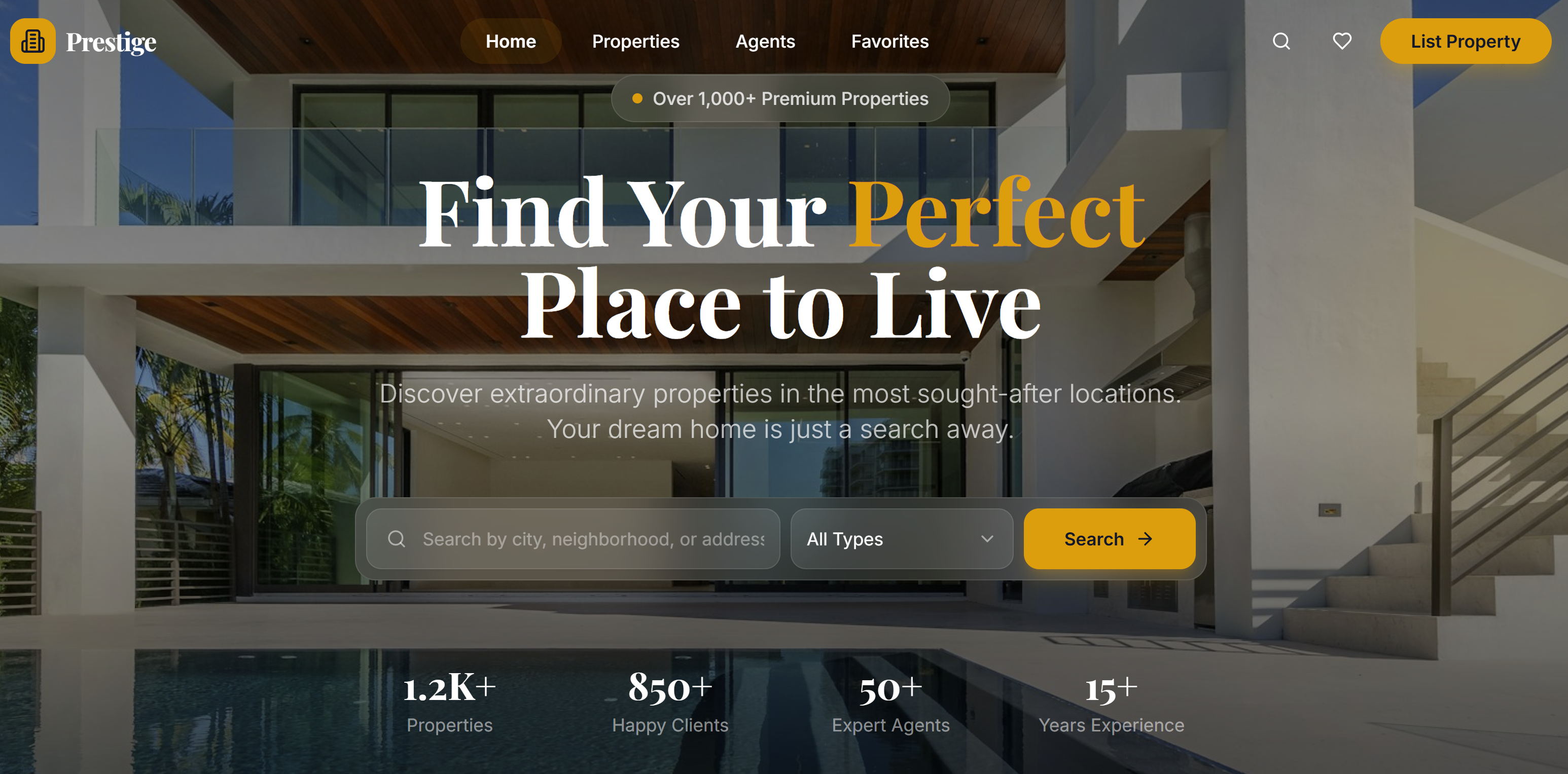 Estato Premium Real Estate Agency template preview