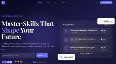 Lumina Academy template preview