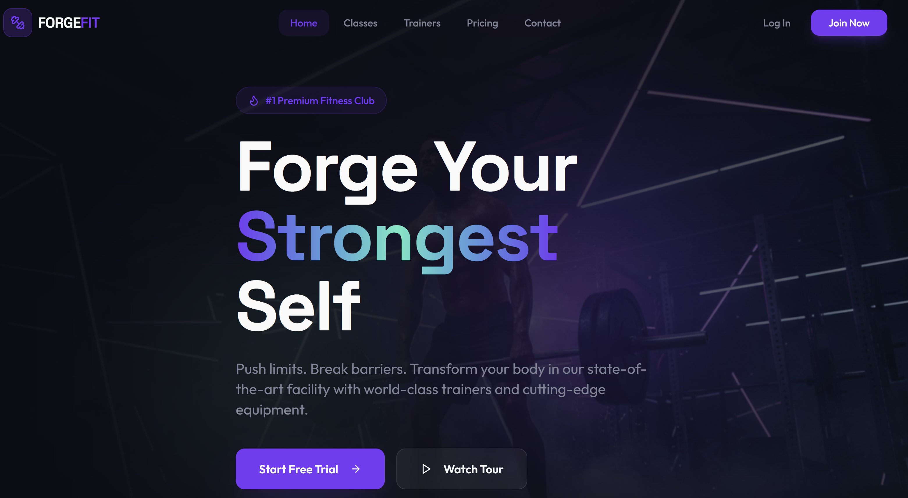 Apex Gym  template preview