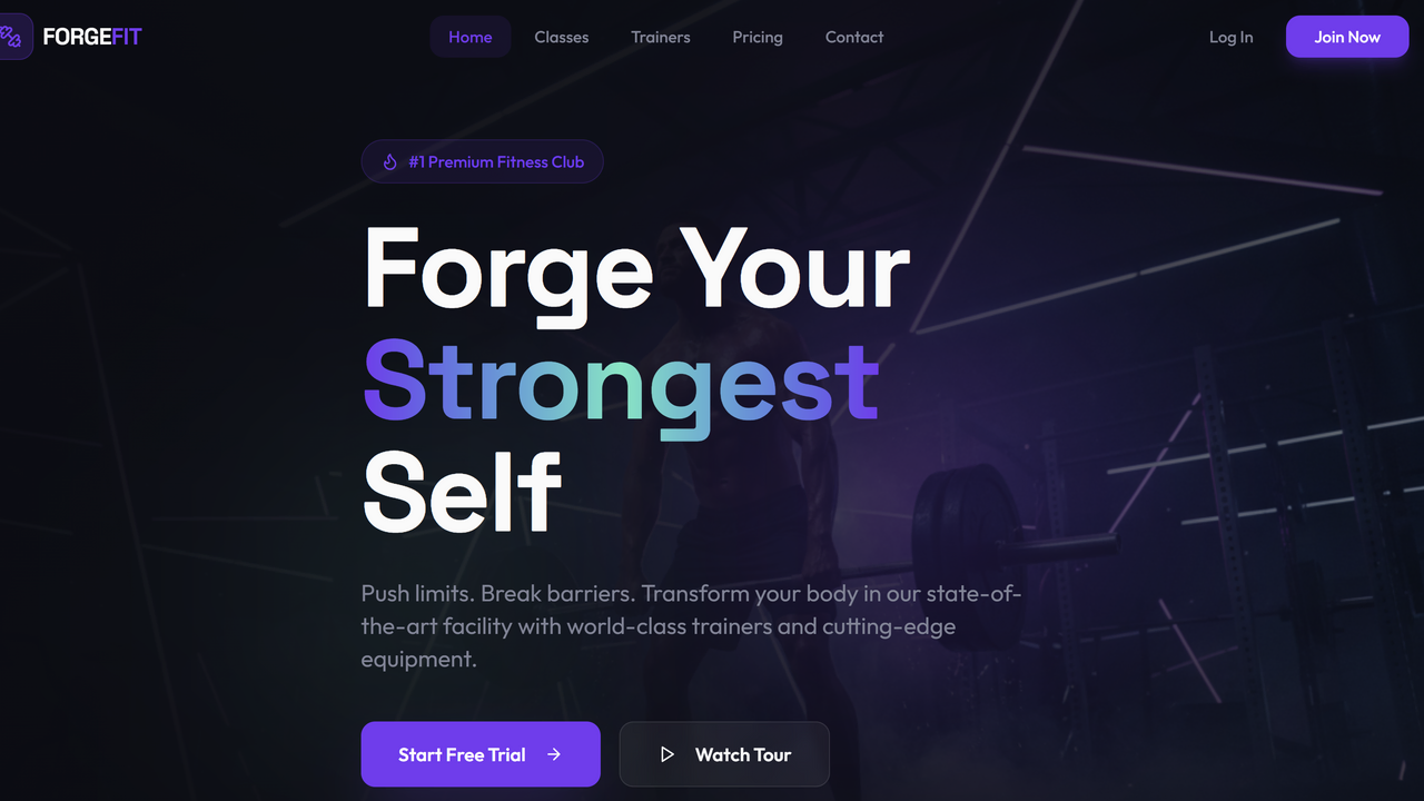 Apex Gym  template preview