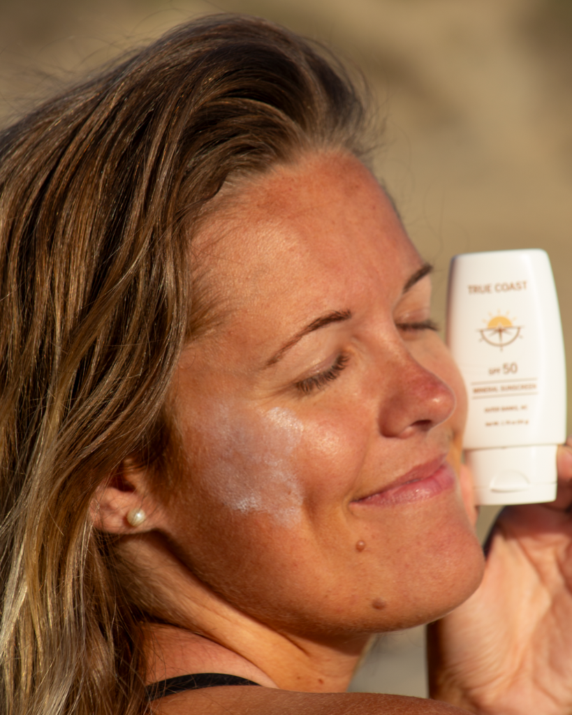 True Coast SPF 50 bottle close-up