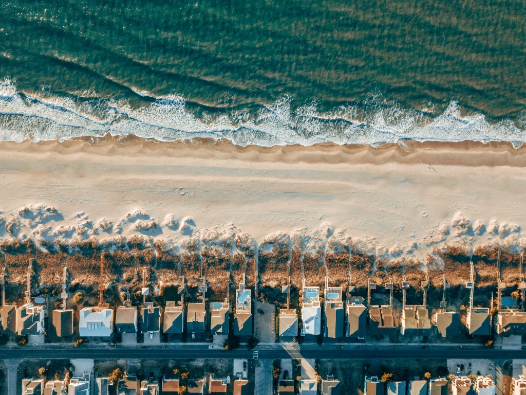 Beach towel on the sand