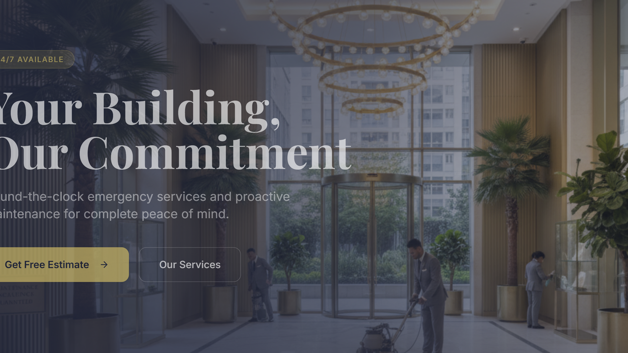 Prime Facilities Building Maintenance  template preview
