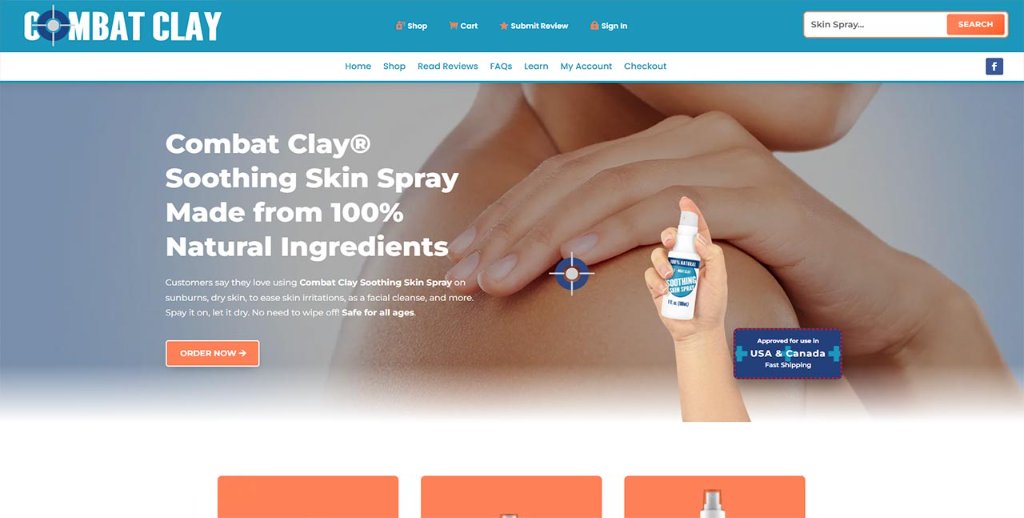 Combat Clay® Soothing Skin Spray