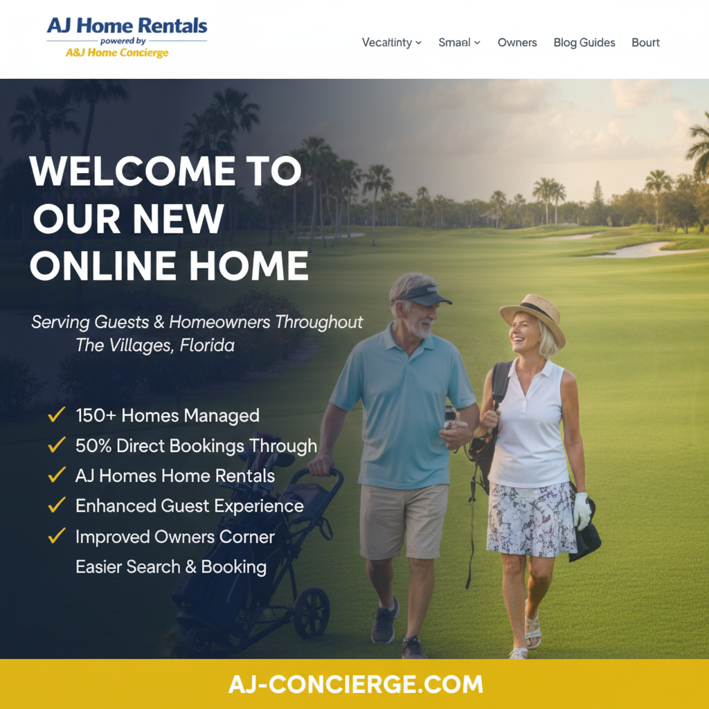 Welcome to Our New Home Online for AJ Home Rentals