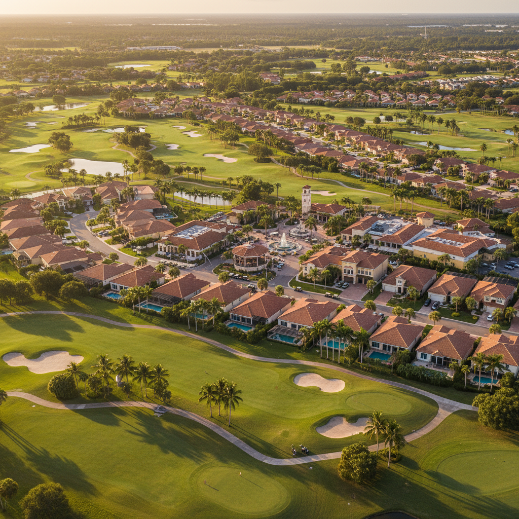 The Villages Florida aerial view