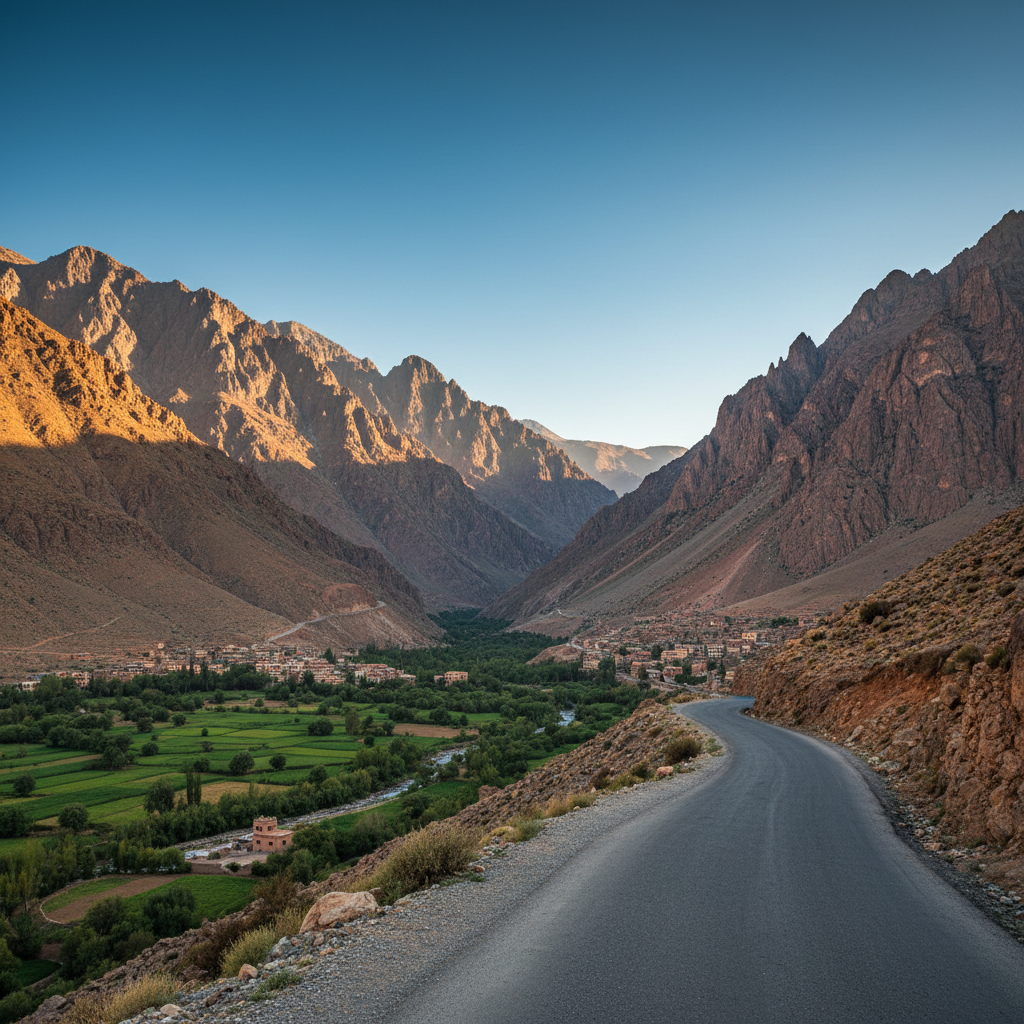Mountain viewpoint during a private Atlas Mountains tour