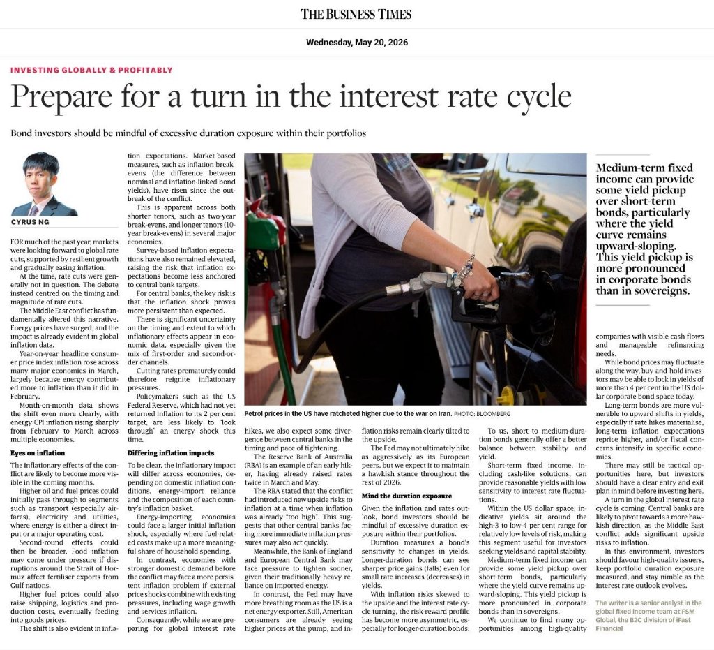 Prepare for a turn in the interest rate cycle