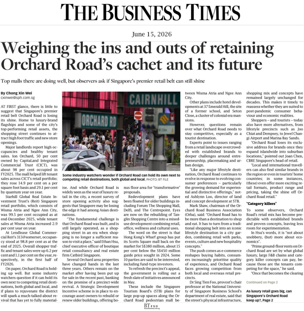 Weighing the ins and outs of retaining Orchard Road's cachet and its future