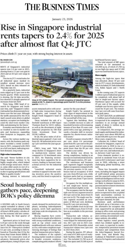 High Street Centre gets offer of under S$700m for collective sale