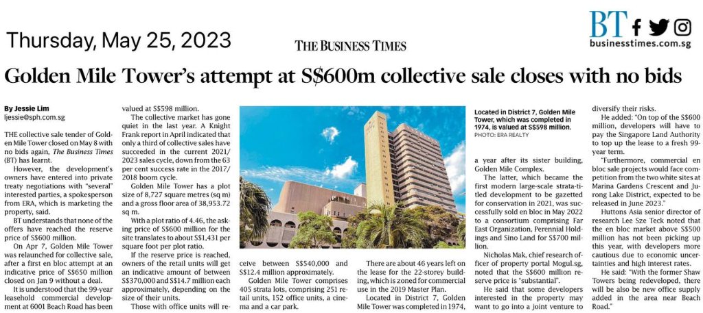 Commercial, industrial collective sale sites may attract investors