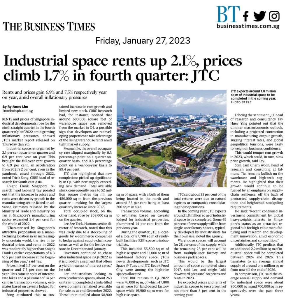 Soon Hock buys industrial property Kewalram House for S$120.5m