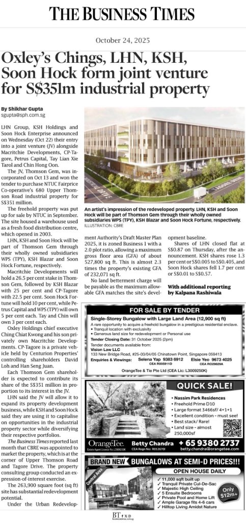Singapore industrial: Strong growth prospects but no easy ride (BT Property Week 2024)