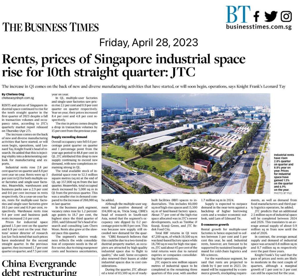 Two freehold industrial units in Mandai for sale with S$100m guide price