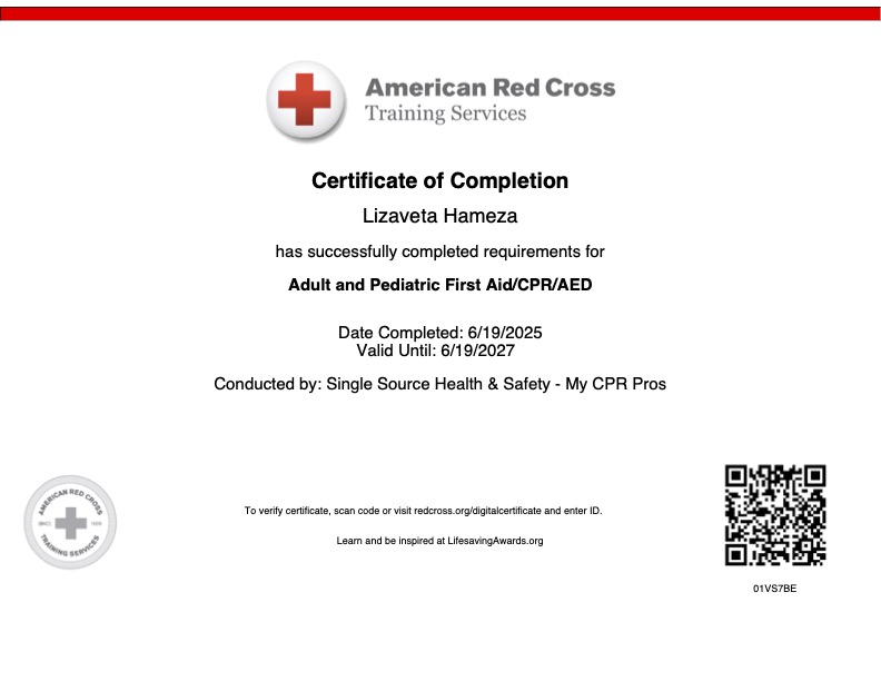 Adult & Pediatric First Aid / CPR / AED
