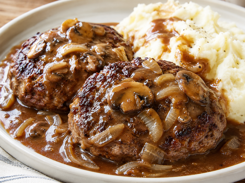 Salisbury Steak with Mushroom Gravy