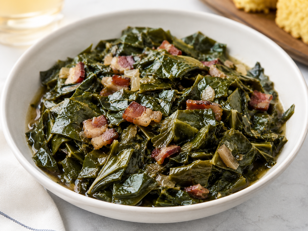 Southern-Style Collard Greens with Bacon