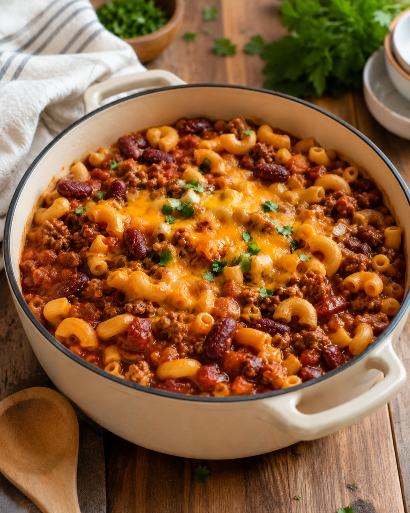 One-Pot Chili Mac and Cheese