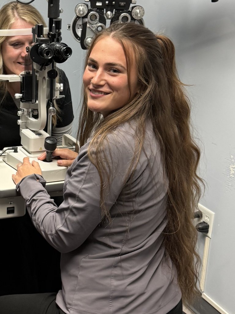 Virdi Eye Clinic staff conducting an eye examination