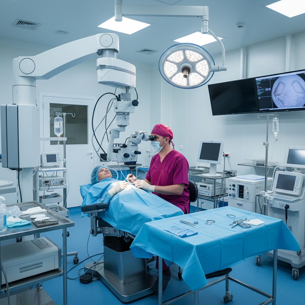 Cataract surgery suite at Virdi Eye Clinic