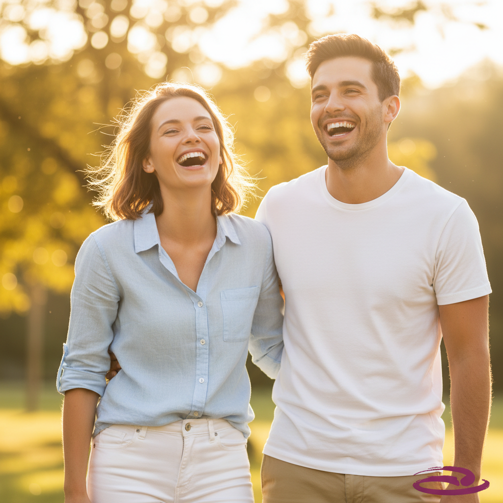 Happy patients after ICL vision correction