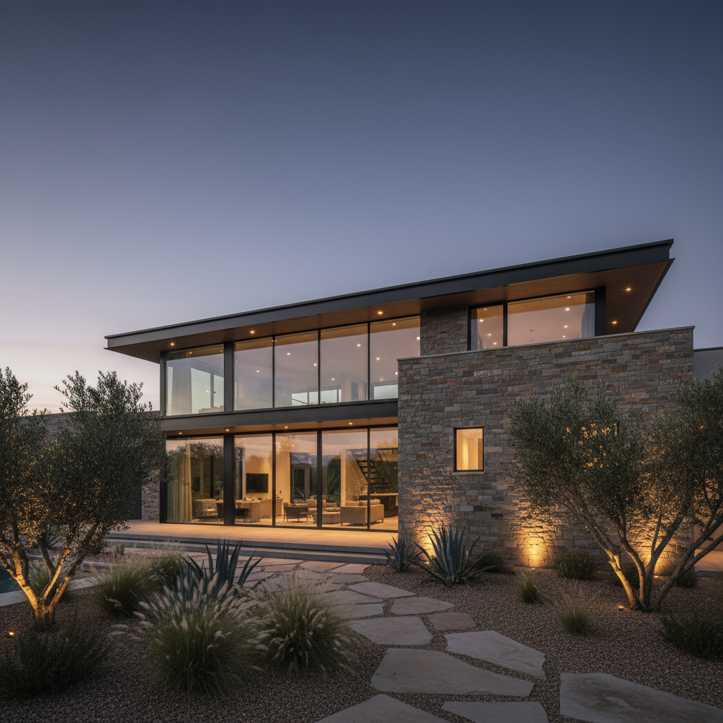 Luxury GTA home at twilight