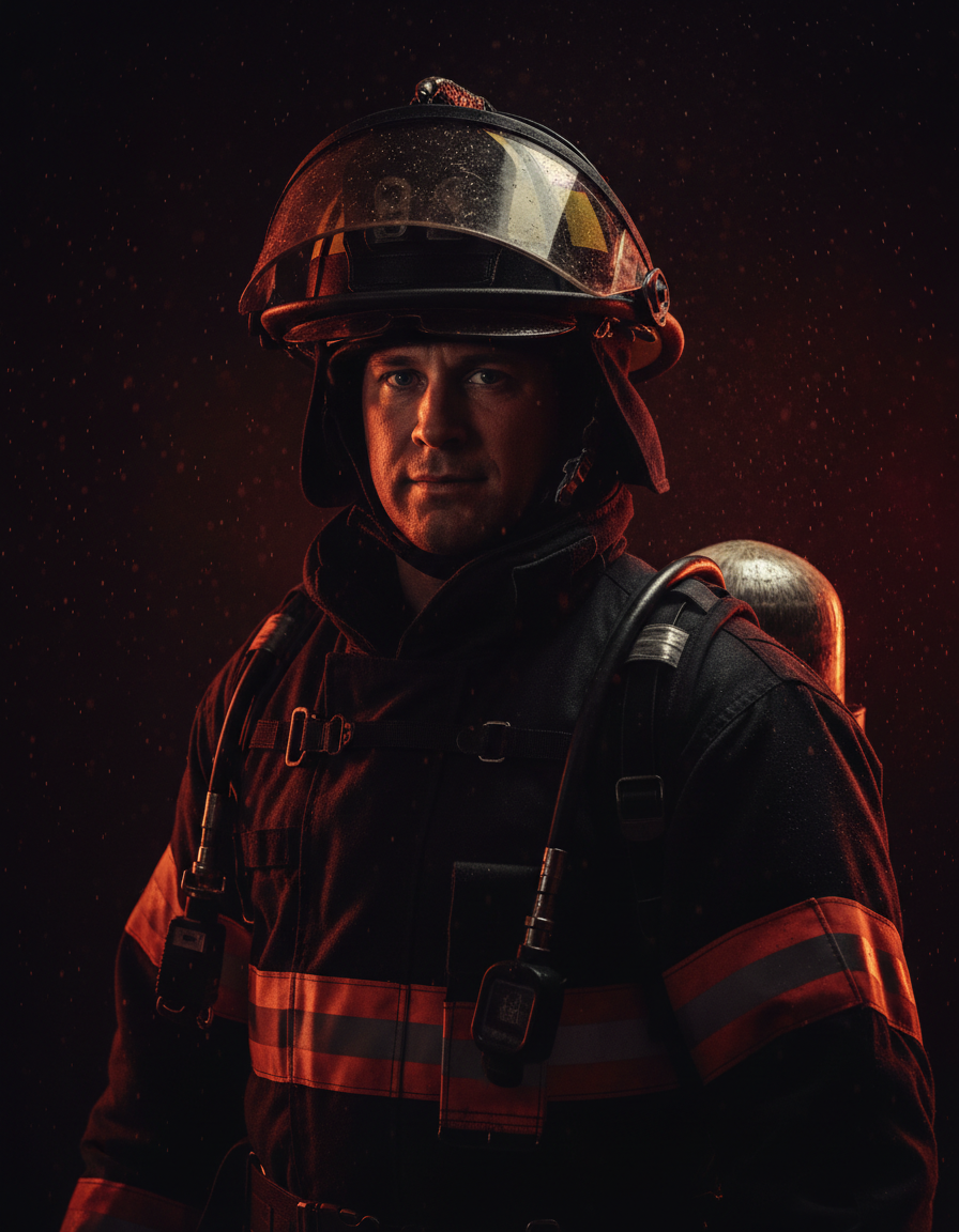 Firefighter portrait